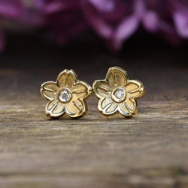 Mini Kirschblüten Ohrringe