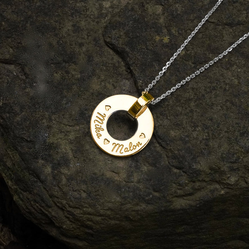 Letter-Deluxe Anhänger S aus Gelbgold