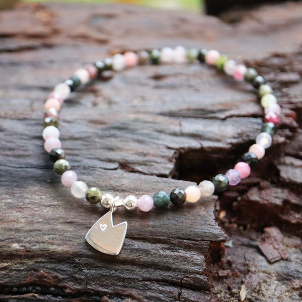 Edelstein Armband mit Dicker Pitter