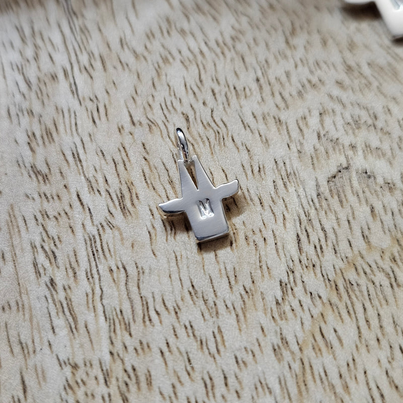 Mini Kölner Dom-Schutzengel Anhänger mit einem Buchstaben
