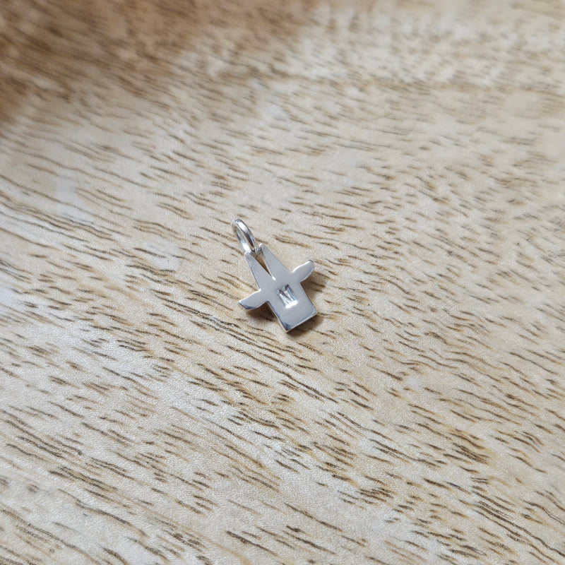 Mini Kölner Dom-Schutzengel Anhänger mit einem Buchstaben