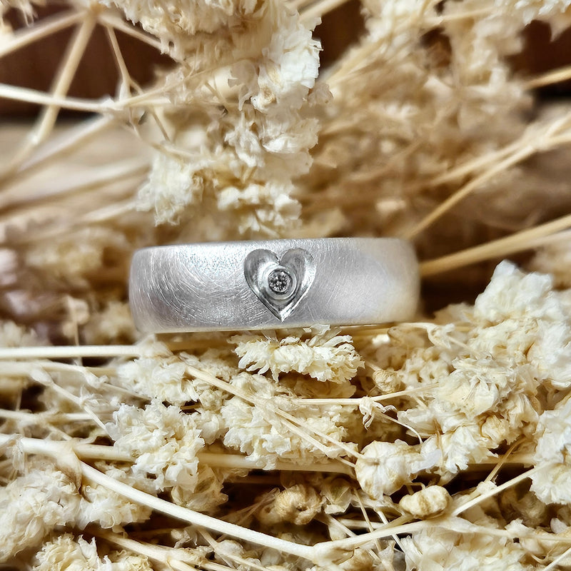 ICH LIEBE DICH RING (6mm breit) matt