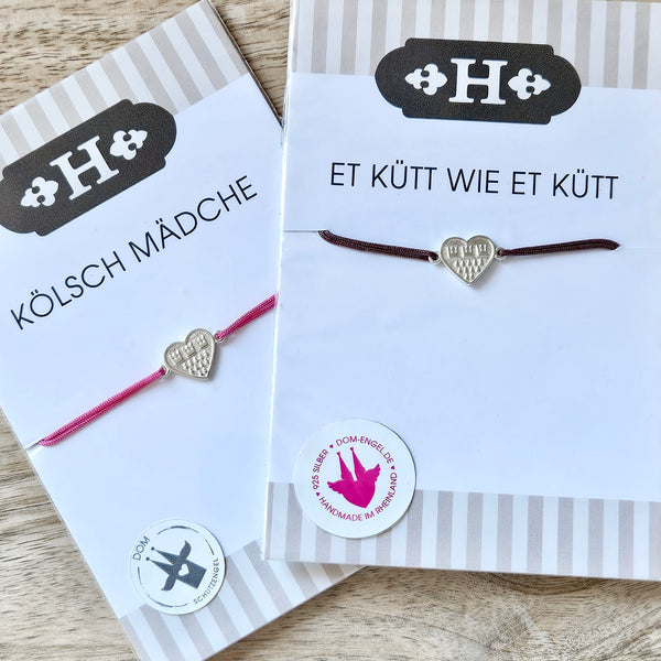 Herz-Wappen Nylon-Band SET