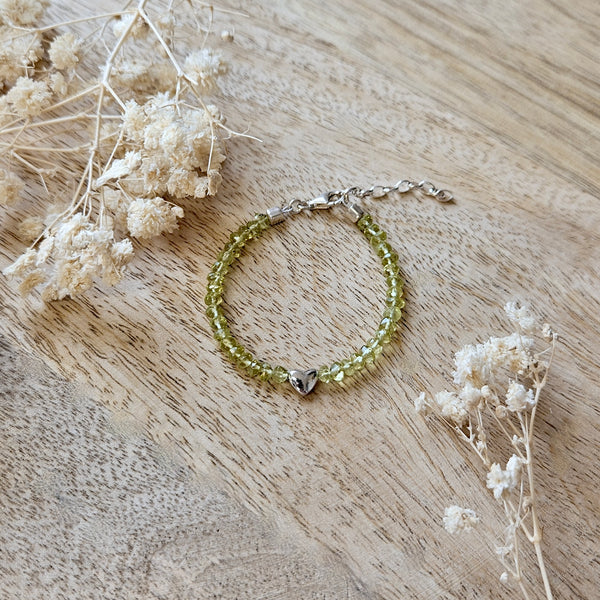 Kinderarmband mit Peridot ♡ EINZELSTÜCK
