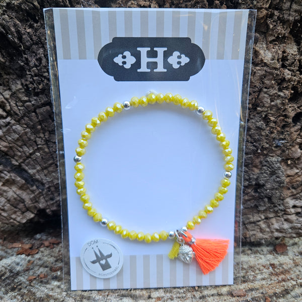 Glitzerstein Armband mit Buddha