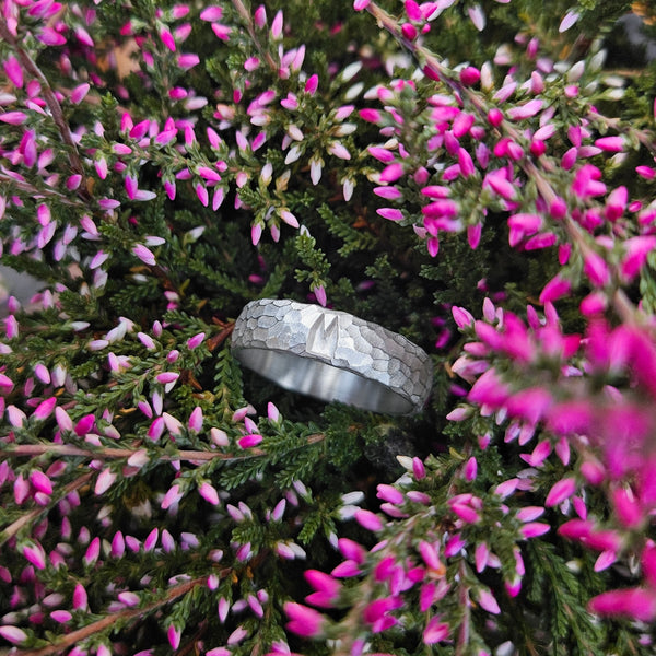 6 mm Kölner Premium Ring mit Hammerschlag