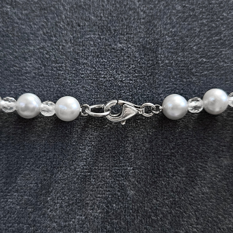 Perlenkette mit Bergkristall, EINZELSTÜCK