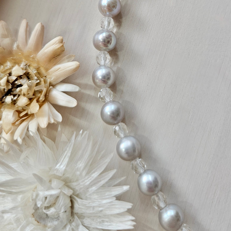 Perlenkette mit Bergkristall, EINZELSTÜCK