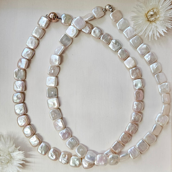 Viereckige Perlenkette EINZELSTÜCKE