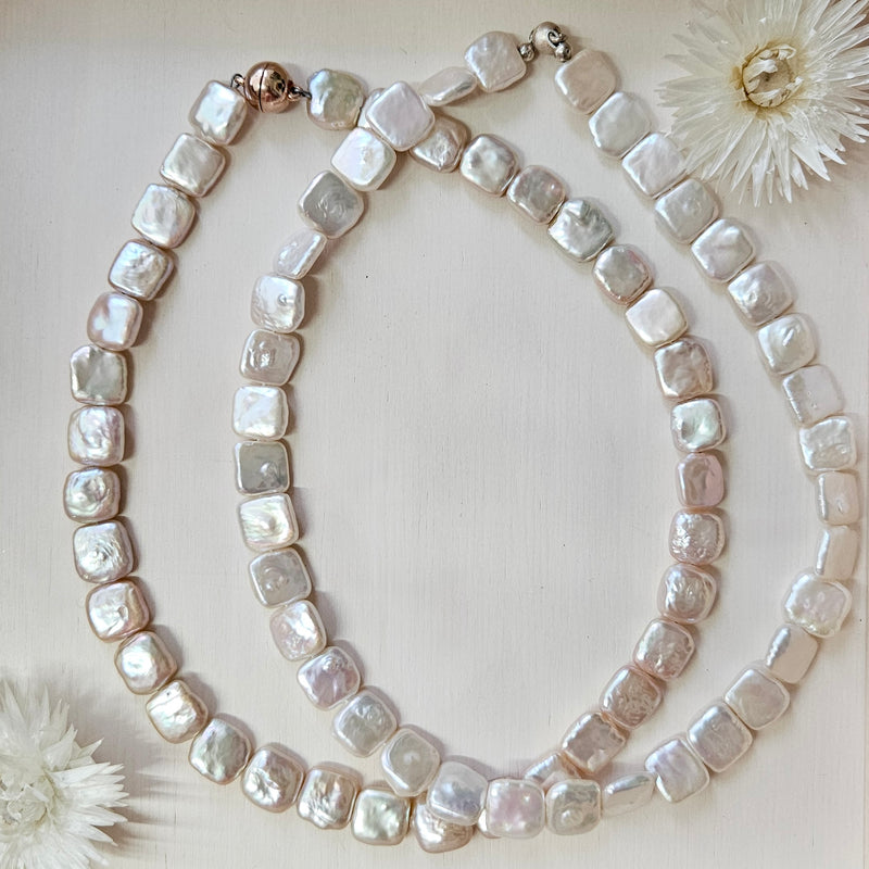 Viereckige Perlenkette EINZELSTÜCKE