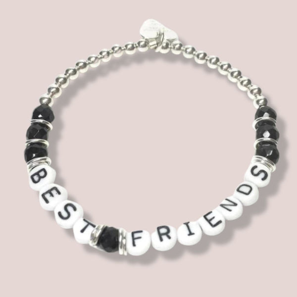 Letter-Basic Armband mit Onix