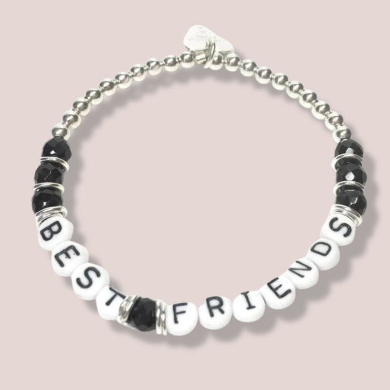 Letter-Basic Armband mit Onix