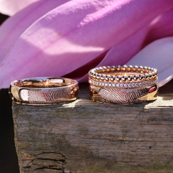 Fingerabdruck für einen Ring außen