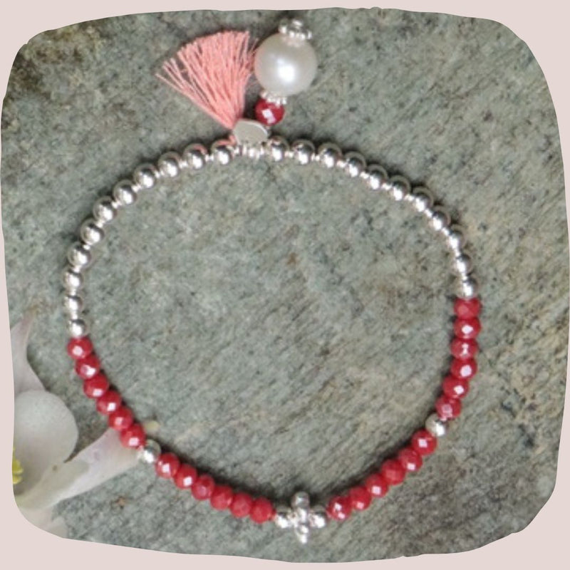 Glitzerstein Armband