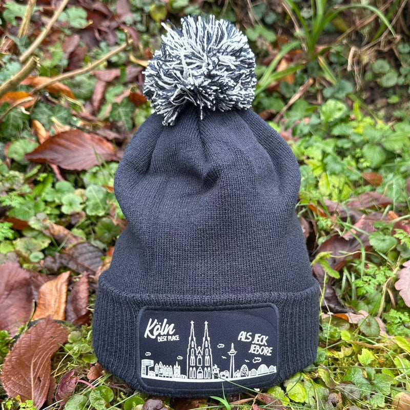 Kölner Skyline Mütze dunkel blau