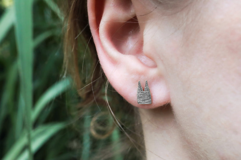 Kölner-Premium+ Ohrringe 585 Gold eismatt