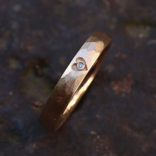 Herzring Rosegold