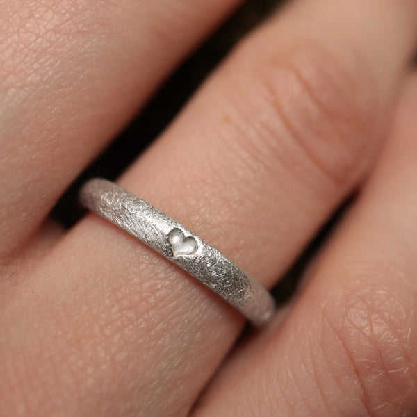 Herz Beisteckring 3 mm, EINZELSTÜCK