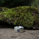 10 mm Premium Ring mit Hammerschlag
