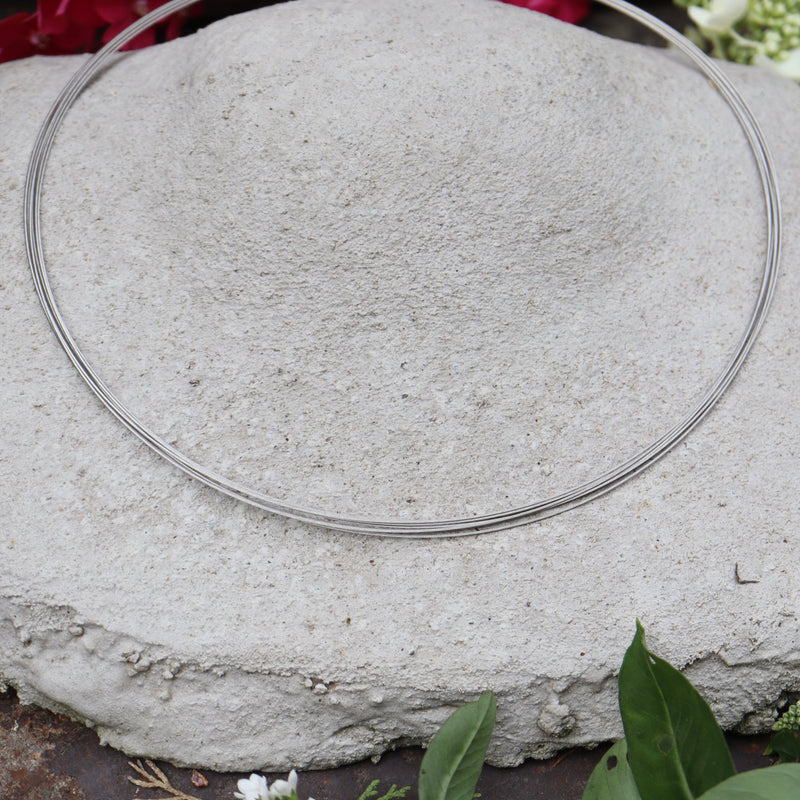 7-reihig Edelstahl Collier FLEXISTRONG