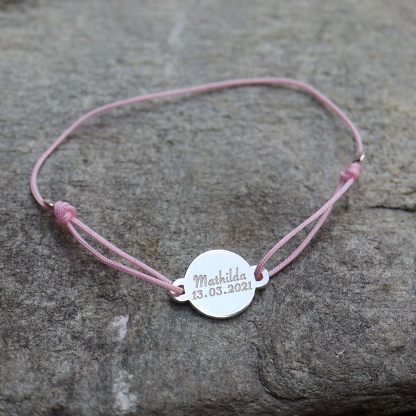 Nylon Armband mit Name & Datum