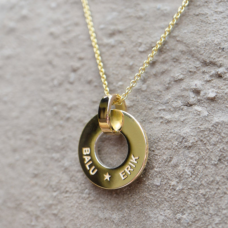 Letter-Deluxe Anhänger S aus Gelbgold