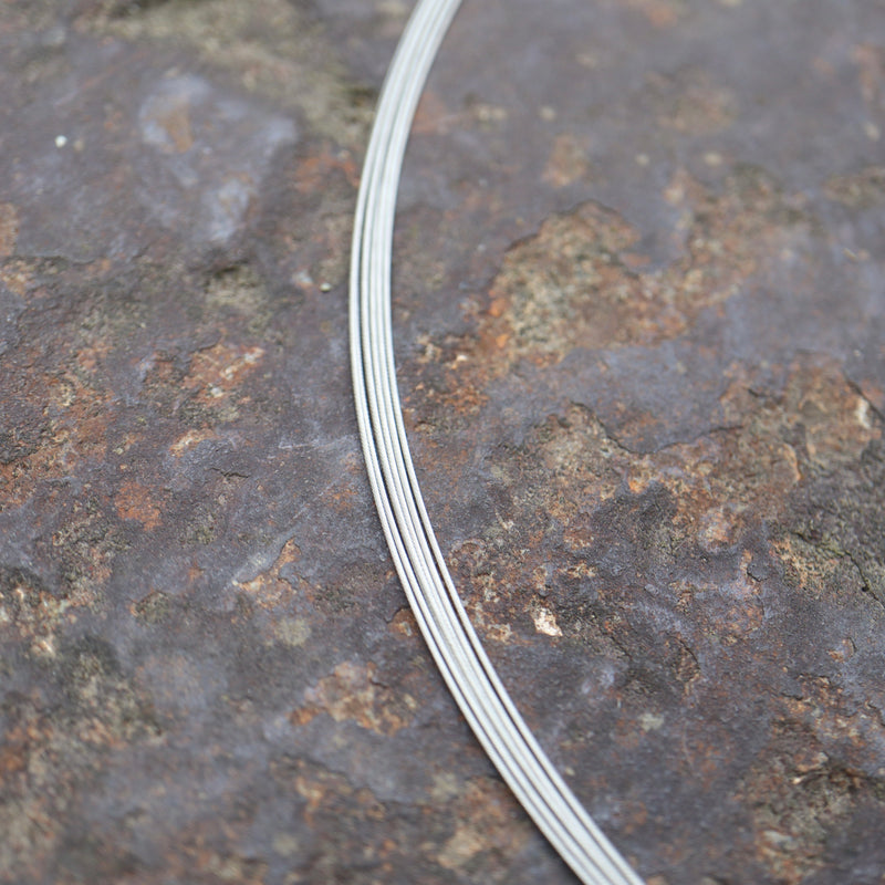 7-reihig Edelstahl Collier FLEXISTRONG