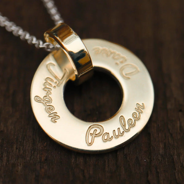 Letter-Deluxe Anhänger S aus Gelbgold