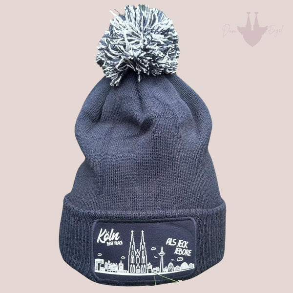 Kölner Skyline Mütze dunkel blau