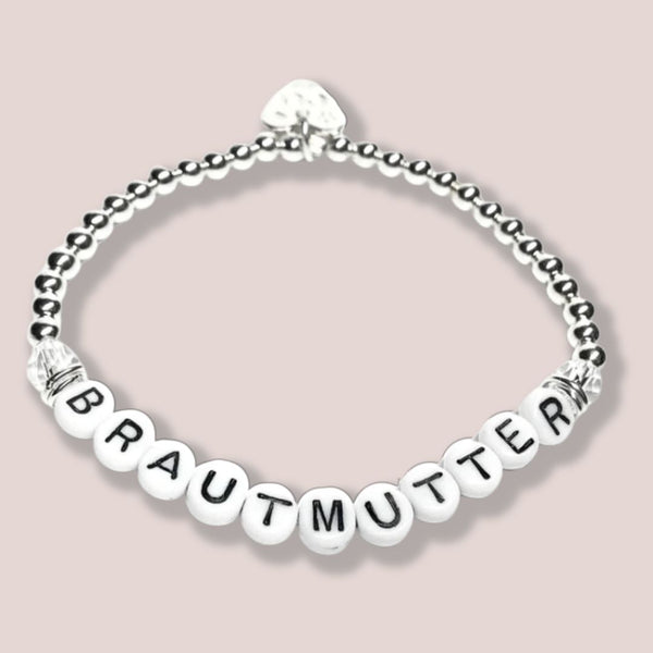 Letter-Basic Armband mit Bergkristall