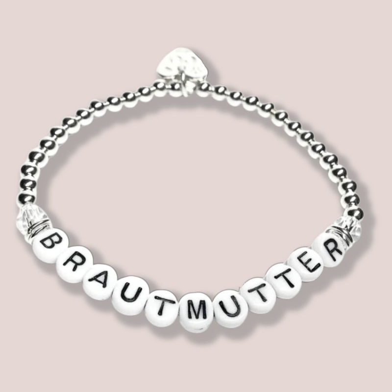 Letter-Basic Armband mit Bergkristall