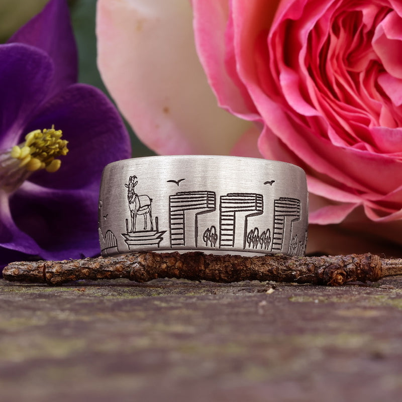 KÖLNER SKYLINE RING Strichmatt