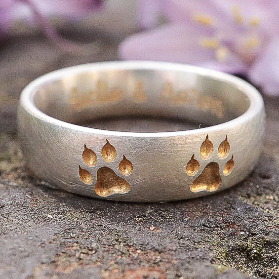 6mm Katzenpfoten Ring