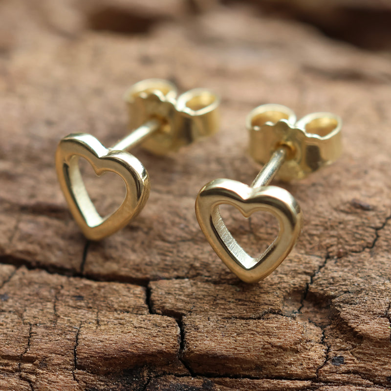 Herz Ohrringe aus Gold