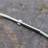 7-reihig Edelstahl Collier FLEXISTRONG