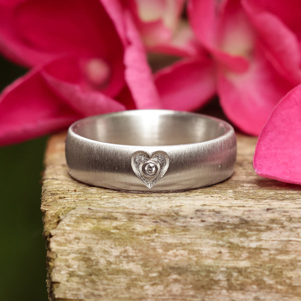 ICH LIEBE DICH RING (6mm breit) matt