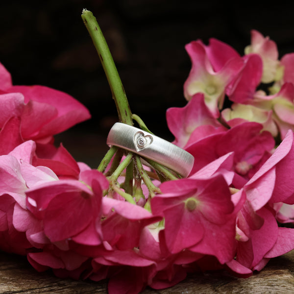 ICH LIEBE DICH RING (6mm breit) matt