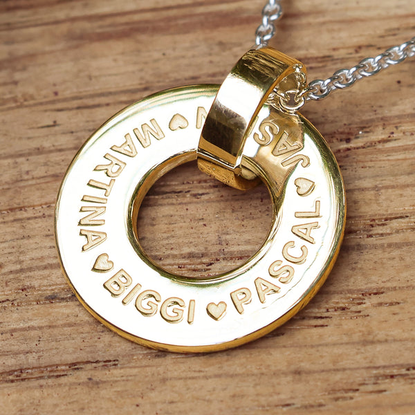 Letter-Deluxe Anhänger S aus Gelbgold