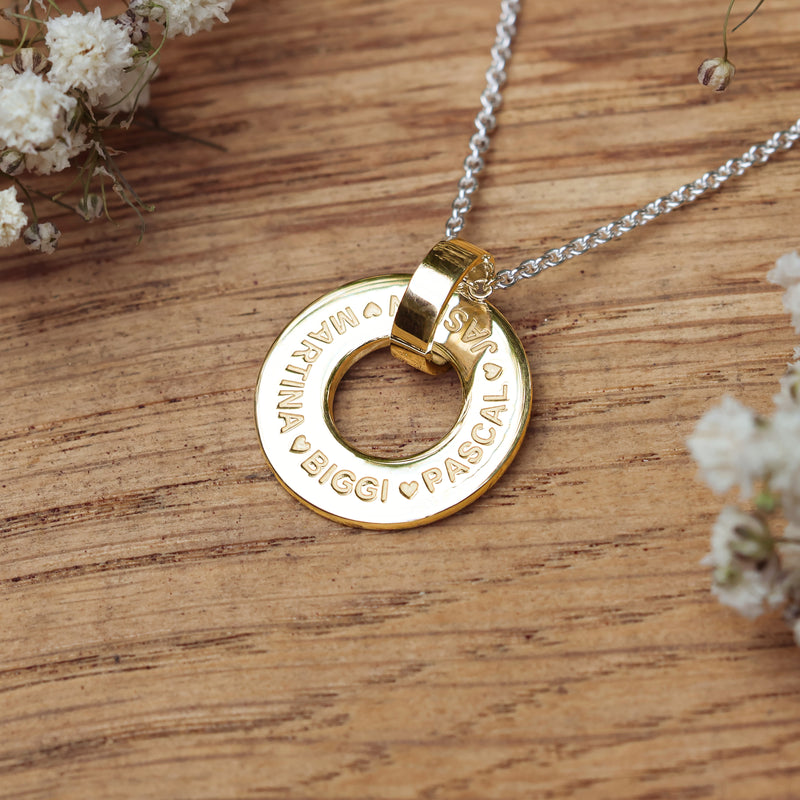 Letter-Deluxe Anhänger S aus Gelbgold