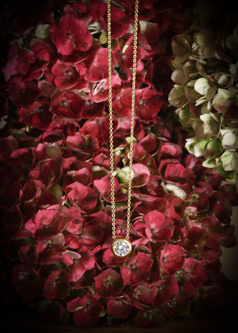 LAB GROWN Anhänger Sachsenhausen – 750 Gold mit 1 ct Labor-Diamant