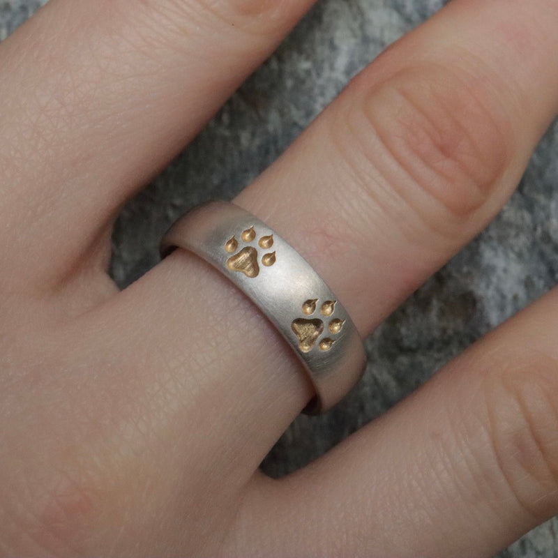 6mm Katzenpfoten Ring