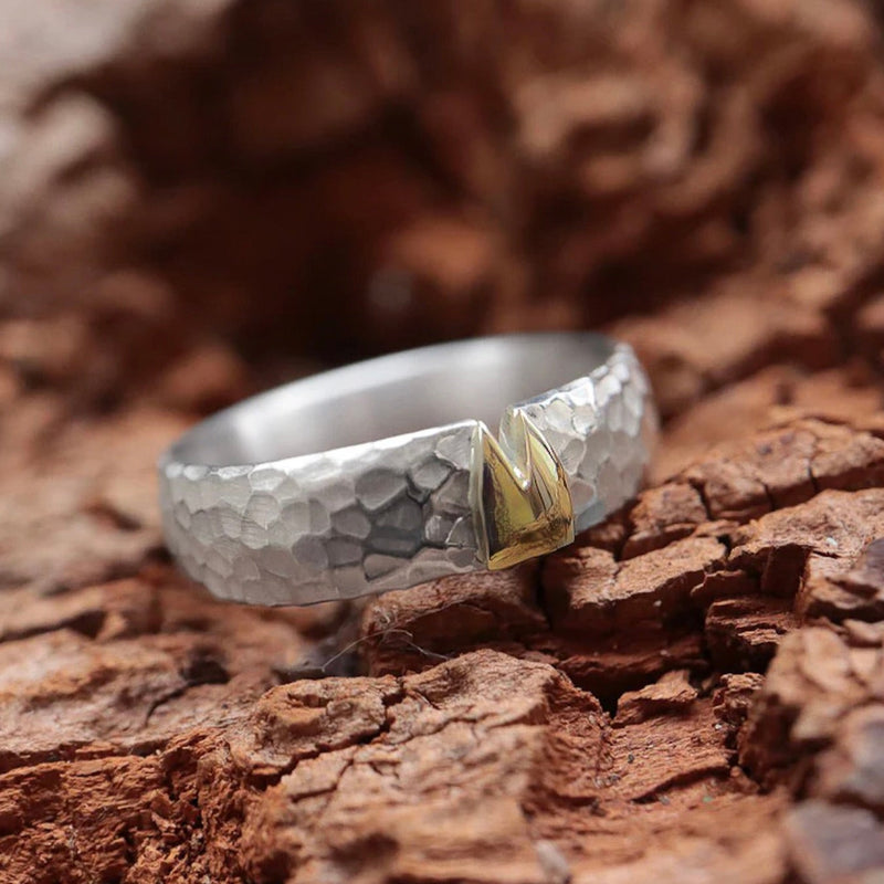 6mm Klüngel Ring mit Hammerschlag