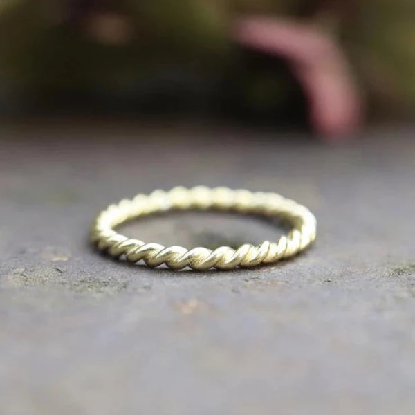 Beisteckring gedreht 1,9 Ø 750 Gelbgold