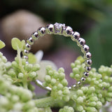 Beisteckring Kügelchen mit einem 0,10ct Diamant