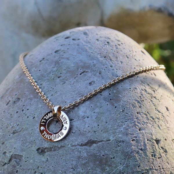 Letter-Deluxe Anhänger S aus Rosegold