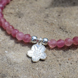 Bonner Kirschblüten Armband mit rosa Turmalin