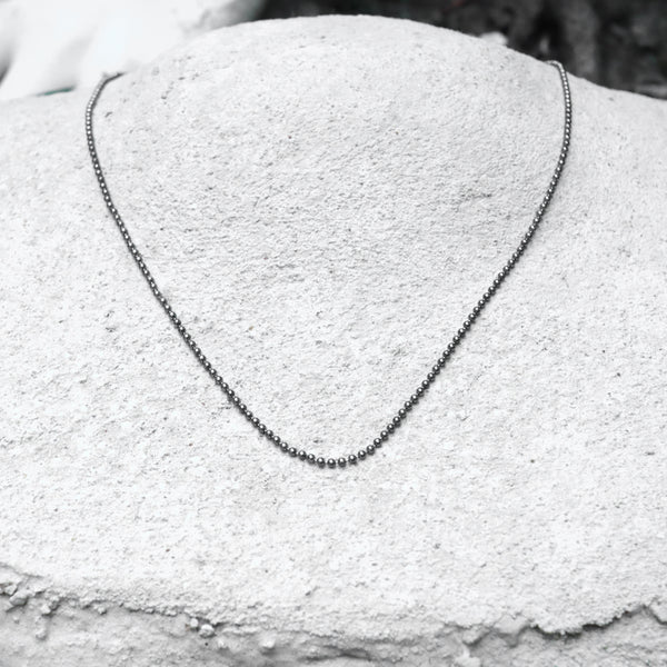 Geschwärzte Kugelkette 1.5 mm