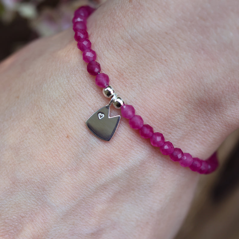 Edelstein Armband mit Dicker Pitter
