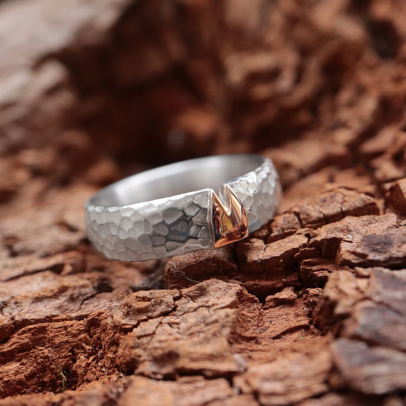 6mm Klüngel Ring mit Hammerschlag