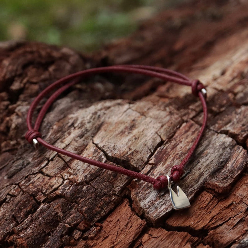 Lederarmband mit Klüngel Anhänger